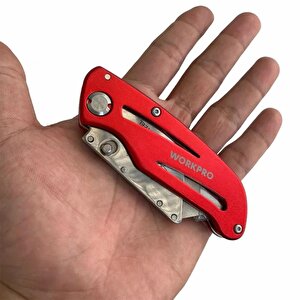 Workpro Wp211003 Paslanmaz Çelik/alüminyum Gövde Katlanır Rötuş Maket Bıçağı