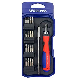 Workpro Wp200516 18 Parça Profesyonel Cr-v Cırcırlı Hassas/elektronikçi Bits Tornavida Seti