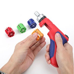 Workpro Wp221048 24 Parça Profesyonel Cr-v Kabzalı Cırcırlı Bits Tornavida Seti + Kemer Askılı Bez Taşıma Çantası