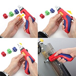 Workpro Wp221048 24 Parça Profesyonel Cr-v Kabzalı Cırcırlı Bits Tornavida Seti + Kemer Askılı Bez Taşıma Çantası