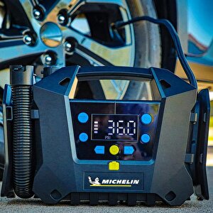 Michelin Mc34259 11.1volt/2.5ah.120psi Ayarlanabilir Dijital Basınç Göstergeli Şarjlı Lastik&yatak Şişirme Pompası