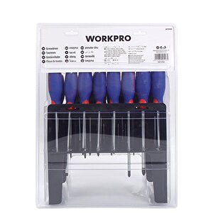 Workpro Wp200507 100 Parça Duvar Askı Aparatlı Profesyonel Cr-v Manyetik Tornavida Ve Bits Uç Seti