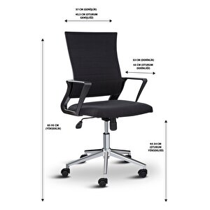 Rigel 55300 Metal Ayaklı Çalışma Koltuğu Ofis Sandalyesi