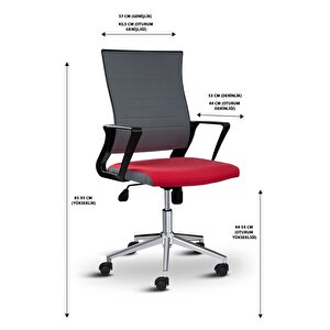Rigel 55100 Metal Ayaklı Çalışma Koltuğu Ofis Sandalyesi