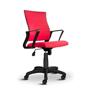 Rigel 55400 Çalışma Koltuğu Ofis Koltuğu Bilgisayar Koltuğu Kırmızı