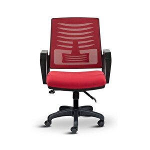 Metis Plus Çalışma Koltuğu Ofis Sandalyesi Bilgisayar Koltuğu Kırmızı