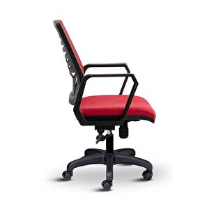 Metis Plus Çalışma Koltuğu Ofis Sandalyesi Bilgisayar Koltuğu Kırmızı