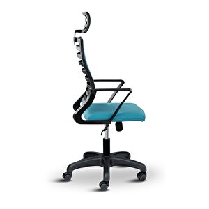 Rigel Başlıklı Ev Ve Ofis Koltuğu Çalışma Koltuğu Turkuaz