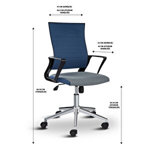Rigel 55200 Metal Ayaklı Çalışma Koltuğu Ofis Sandalyesi