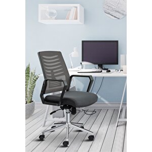 Metis Metal Ayaklı Çalışma Koltuğu Ofis Sandalyesi Bilgisayar Koltuğu
