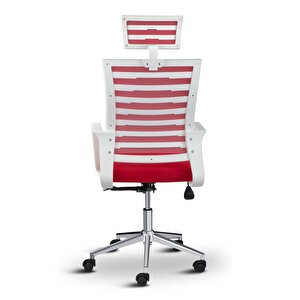 Ceo Fileli Başlıklı Metal Ayaklı Çalışma Koltuğu Ofis Sandalyesi