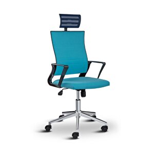 Rigel Başlıklı Metal Ayaklı Ev Ve Ofis Koltuğu Çalışma Koltuğu Turuncu
