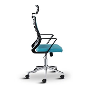 Rigel Başlıklı Metal Ayaklı Ev Ve Ofis Koltuğu Çalışma Koltuğu Turuncu