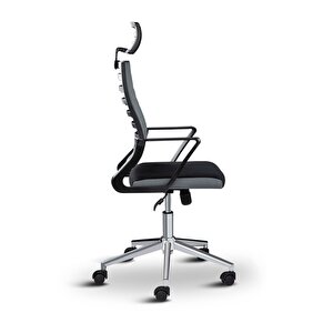 Rigel Başlıklı Metal Ayaklı Ev Ve Ofis Koltuğu Çalışma Koltuğu 64081