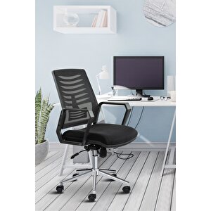 Metis Metal Ayaklı Çalışma Koltuğu Ofis Sandalyesi Bilgisayar Koltuğu