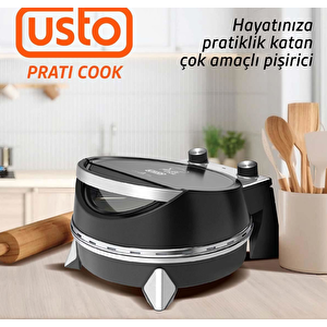 Usto 2850 Prati Cook Çok Amaçlı Pişirici Siyah