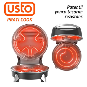 Usto 2850 Prati Cook Çok Amaçlı Pişirici Siyah