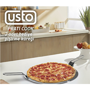 Usto 2855 Prati Cook Çok Amaçlı Pişirici Kırmızı