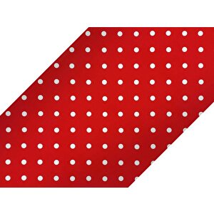 346-0627 Kırmızı Puantiye Kendinden Yapışkanlı Folyo (45cm X 2mt)