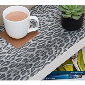 D-c-fix 303-0100 Gri Kadife Doku Leopar Desen Yapışkanlı Folyo (45cm X 1mt)