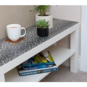 D-c-fix 303-0100 Gri Kadife Doku Leopar Desen Yapışkanlı Folyo (45cm X 1mt)