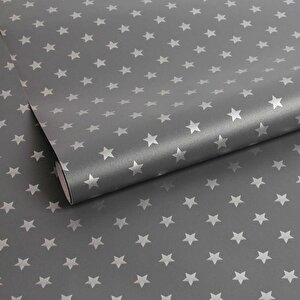 346-0653 Yıldız Desen Dekoratif Yapışkanlı Folyo (45cm X 2mt)