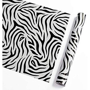 D-c-fix 346-0237 Siyah Beyaz Zebra Desen Yapışkanlı Folyo (45cm X 2mt)