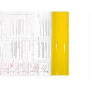 446-1276 Parlak Düz Sarı Yapışkanlı Folyo (45cm X 2mt)