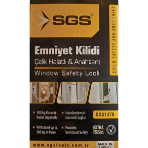 Sgs1378 Çelik Halatlı Anahtarlı Emniyet Kilidi