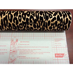 D-c-fix 303-0201 Kadife Leopar Desen Yapışkanlı Folyo (45cm X 1mt)