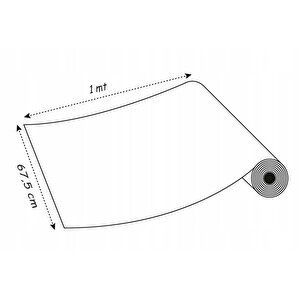 349-8154 Buzlu Cam Görünümlü Yapışkanlı Cam Folyo (67,5cm X 1mt)