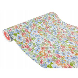 446-2403 Çiçek Desen Kendinden Yapışkanlı Folyo (45cm X 2mt)