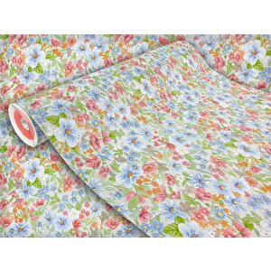 446-2403 Çiçek Desen Kendinden Yapışkanlı Folyo (45cm X 2mt)