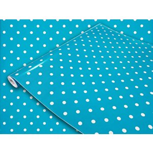 D-c-fix 346-0628 Turkuaz Puantiye Yapışkanlı Folyo (45cm X 2mt)