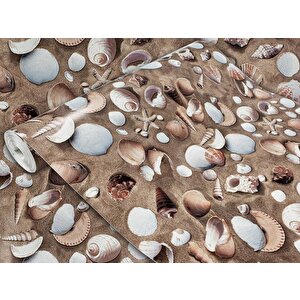 343-1010 Deniz Kabuğu Desen Yapışkanlı Folyo (45cm X 1,5mt)