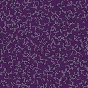 343-1004 Mor Sarmaşık Çiçekli Yapışkanlı Folyo (45cm X 1,5mt)