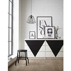 446-0111 Düz Mat Siyah Yapışkanlı Folyo (45cm X 2mt)