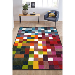 Konfor Geo Renkli Modern Dokuma Halısı 6869 120x170 cm