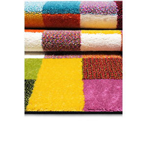 Konfor Geo Renkli Modern Dokuma Halısı 6869 80x150 cm