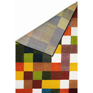 Konfor Geo Renkli Modern Dokuma Halısı 6869 80x300 cm