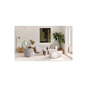 Gallery, Yeni Nesil Modern Orta Sehpa, Mermer Desen Ve Natural Ahşap Ayak