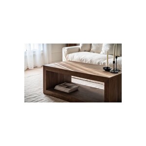 Wood, Dikdörtgen Modern Orta Sehpa, Ceviz
