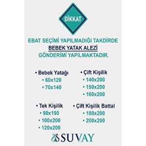 Pamuklu Fitted Full Kenar Su Sıvı Geçirmez Çarşaf Alez Tek Çift Kişilik Beyaz Renkli Yatak Koruyucu 120x200 cm