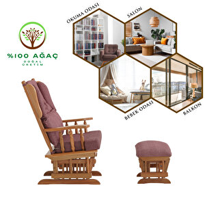 Relax Sallanan Sandalye Bordo