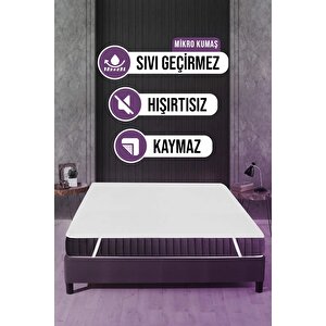 Su Sıvı Geçirmez. Su Emmez, Yatağınızı Terletmez. Yatak Koruyucu Alez 2000x200 Cm Mikro Dört Köşe Lastikli