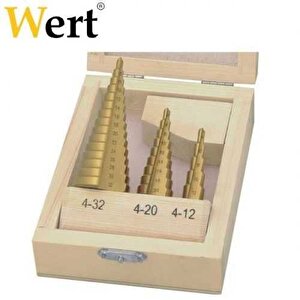 Wert Kademeli Sac Delme Seti (3 Parça)