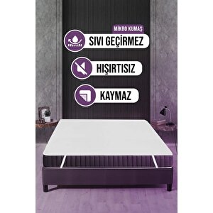 Su Sıvı Geçirmez. Su Emmez, Yatağınızı Terletmez. Yatak Koruyucu Alez 140x200 Cm Mikro Dört Köşe Lastikli