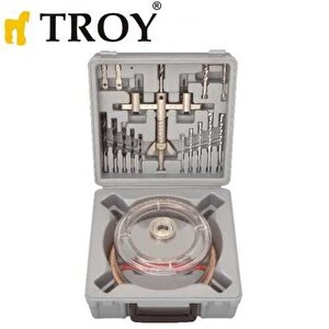 Troy 27491 Vantuzlu Daire Testere Seti (ø 30-120mm)