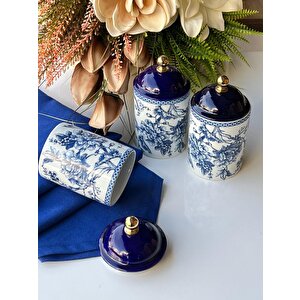 Blue Porselen Baharat  Set 3‘lü