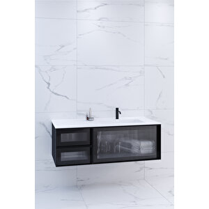 Evora 120 Cm Alt Modül Siyah